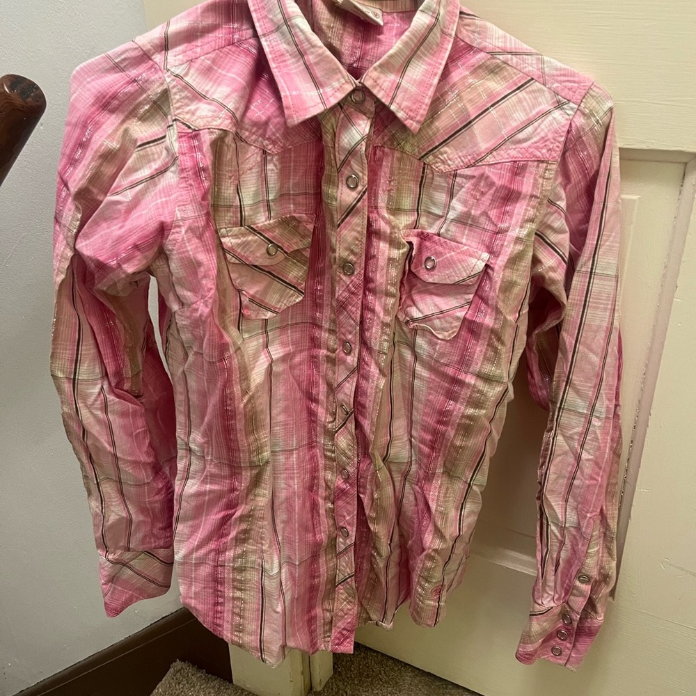 Ariat Pink Plaid Shirt